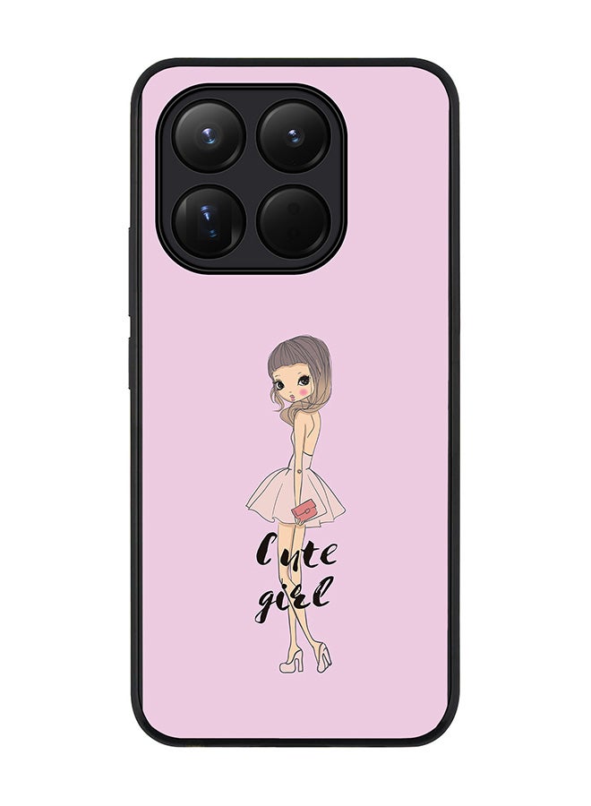 For Xiaomi 15T Case,Slim fit Camera Protection, Shockproof Thin Phone cover  - Coy Cute Girl